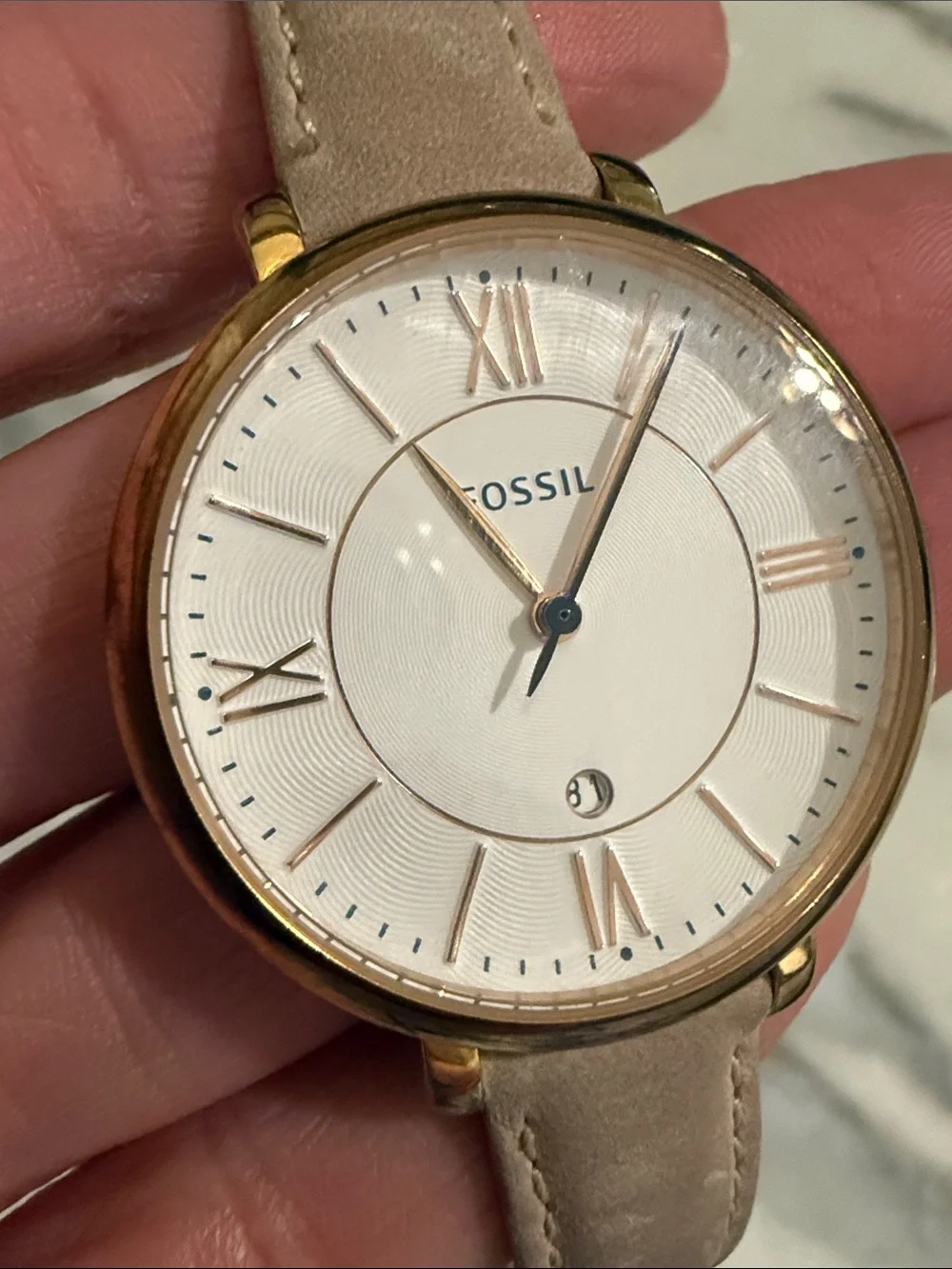 Fossil ES3988 Jacqueline Date Blush Working